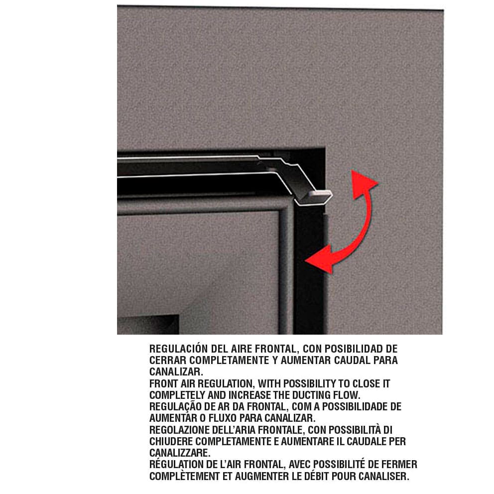 Estufa de Leña Insertable Paris 70 (Bronpi)