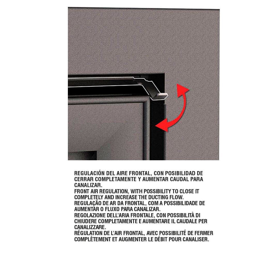 Estufa de Leña Insertable Paris 90-E (Bronpi)