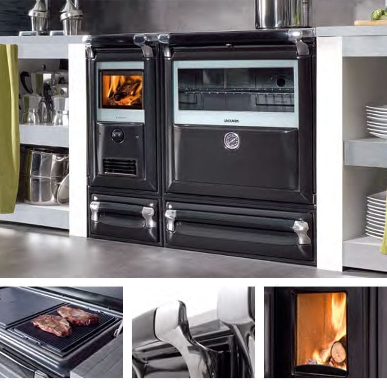 Cocina de Leña Cerrada Vulcano-8T (Lacunza)