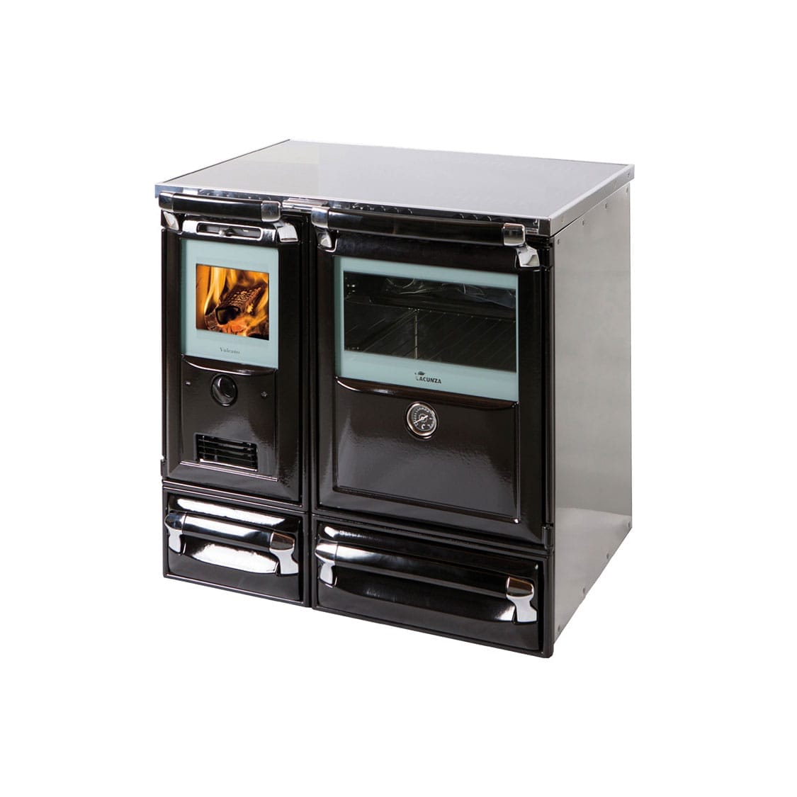 Cocina de Leña Cerrada Vulcano-8T (Lacunza)